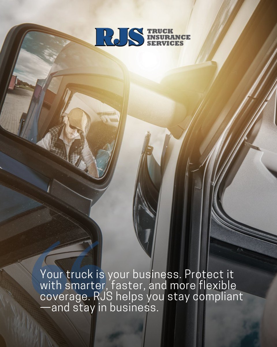 rjstruckins's tweet image. Your truck is your business. Protect it with smarter, faster, and more flexible coverage. RJS helps you stay compliant—and stay in business. 🚛📈
.
.
#truckinsurance #businessowners #fleetcoverage #truckingfleet #transportationinsurance #commercialcoverage #RJSTruckInsurance