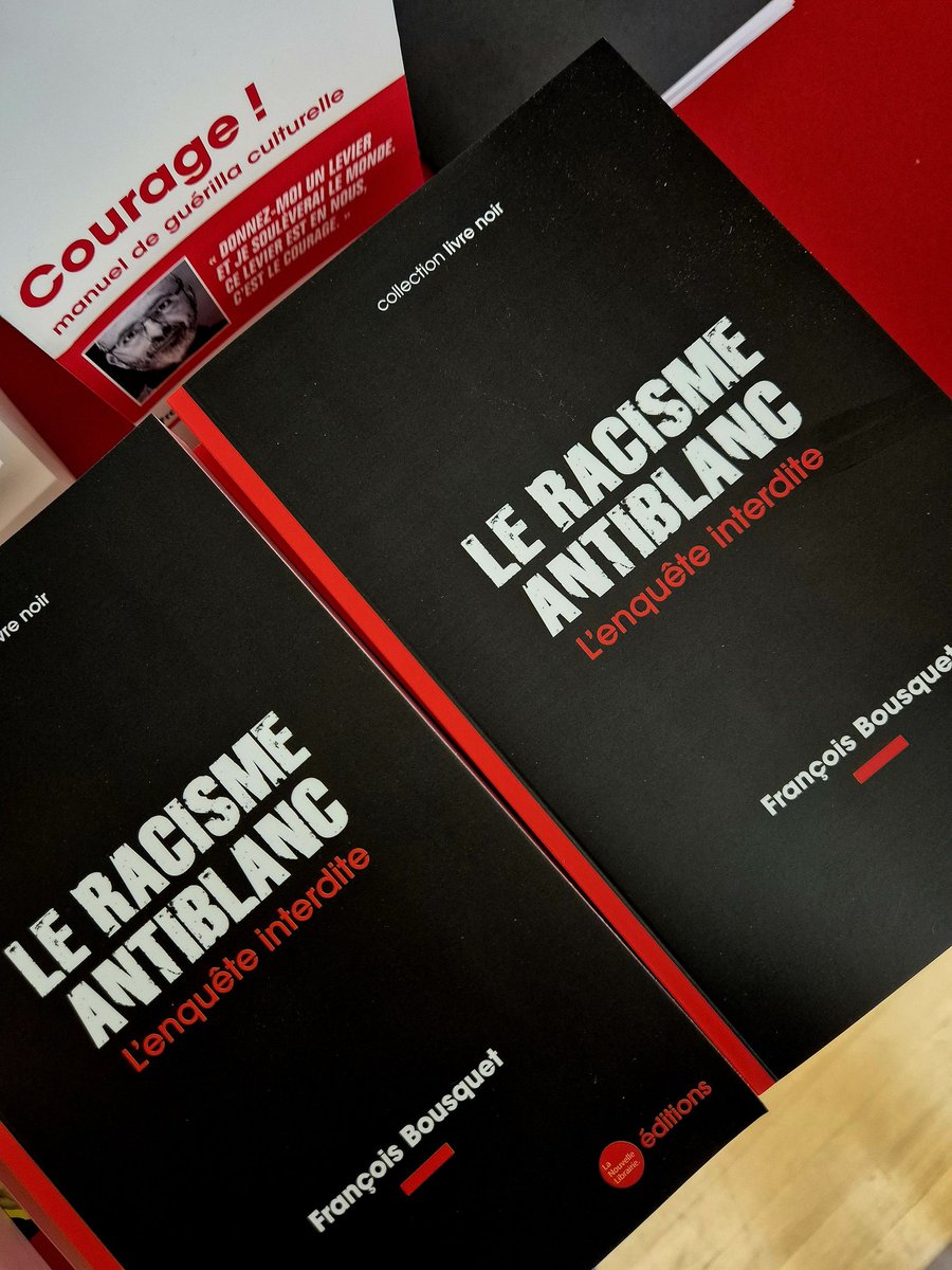 Mon livre enquête sur le #racismeantiblanc est disponible sur le site des éditions de <a href="/LaNouvelleLibr1/">La Nouvelle Librairie</a> ou alors en commande auprès de votre libraire.

nouvelle-librairie.com/boutique/editi…