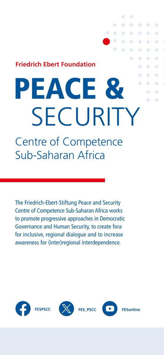 Going beyond defining shared challenges and prescribing context-sensitive approaches! 🌍✊🏾
<a href="/fes_au/">FES-AU Cooperation Office</a> is joining @FES_PSCC in Dakar, on Legitimacy &amp; Effectiveness of Peace Operations.
Outcomes will inform the #UNPeacekeeping Ministerial in Berlin. 🕊️🇩🇪