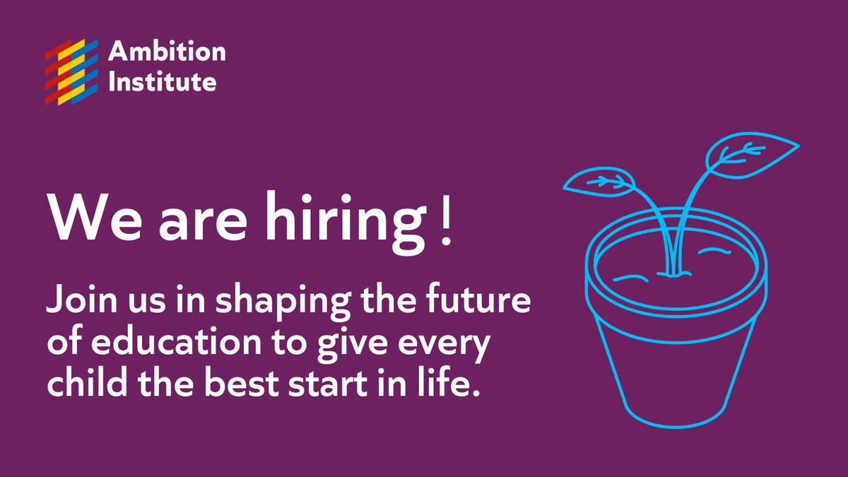 Ambition_Inst's tweet image. Looking for a career with purpose? We're hiring for:
📊 Data Analyst
🎯 Senior Data Analyst
🤝 HR Co-ordinator
📋Programme Manager
Find full details and apply at the link today 👉 ambition.pinpointhq.com/#js-careers-jo…