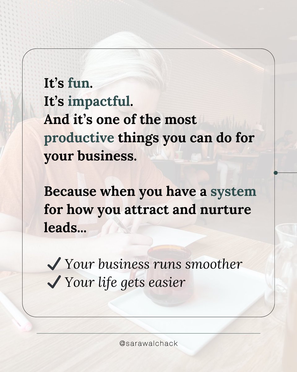 sarawalchack's tweet photo. Lead gen does not have to be one-size-fits all 🎯 and honestly, it shouldn’t. Meet your IDC where they are! #leadgen #digitalmarketing #healthentrepreneur https://t.co/uN5H8ARINi