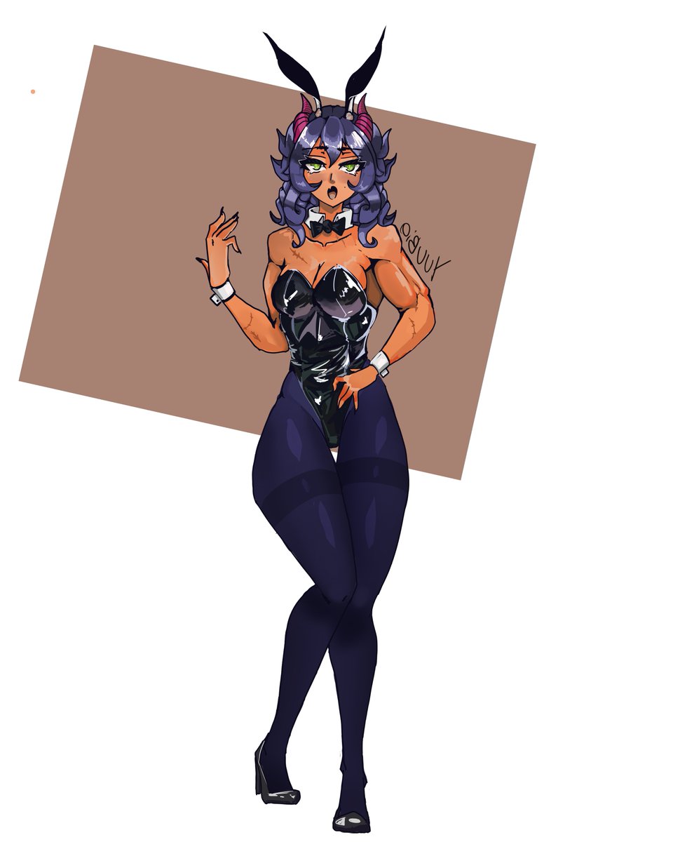yuubio's tweet photo. i forget to post this  Drafnir bunny suit https://t.co/cX5deEoHiN