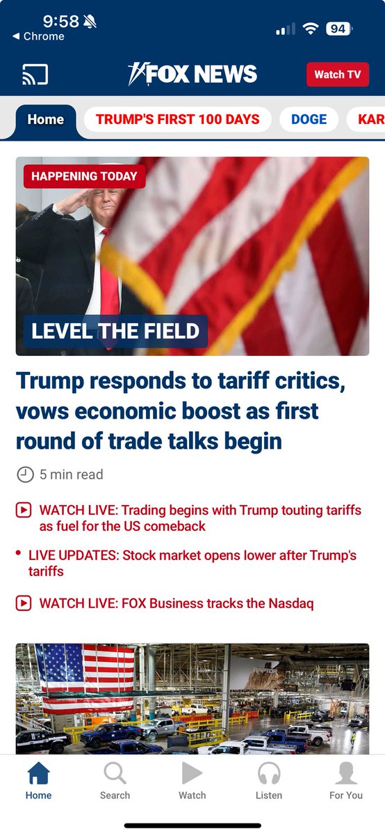 As U.S. and global markets implode, wiping out trillions in American retirement accounts, Fox is leading with this story. Do they have any real reporters left? Or are they all propagandists?