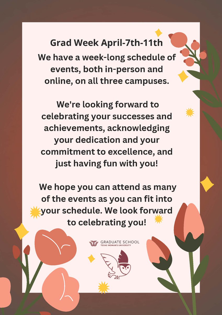 TWU Graduate School (@gradschooltwu) on Twitter photo 