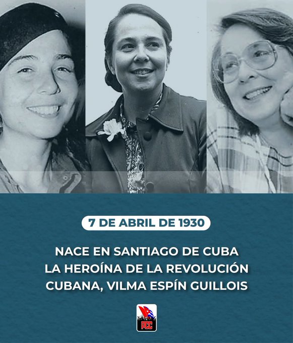 YamilaCMKO's tweet photo. #VilmaEspin, ejemplo e inspiración de las mujeres cubanas. #Cuba 🇨🇺 rinde homenaje a la heroína de la lucha clandestina y el Ejército Rebelde en ocasión del aniversario 95 de su natalicio. #CubaViveEnSuHistoria https://t.co/CJjRI1SVva