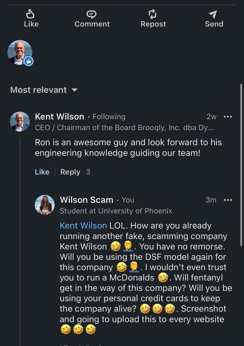 KentFraudWilson's tweet photo. Known scammer Kent Wilson from $ALPP do not invest https://t.co/9lC37pVESY