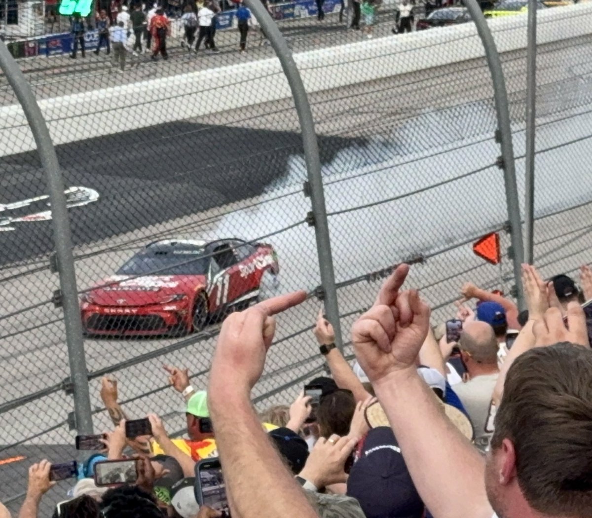 Bruce Nuttleman (@brucenuttleman) on Twitter photo Love or hate <a href="/dennyhamlin/">Denny Hamlin</a> , the fans make noise. Thats what it’s all about.
He makes the fans care. Love or hate <a href="/dennyhamlin/">Denny Hamlin</a> , the fans make noise. Thats what it’s all about.
He makes the fans care.
