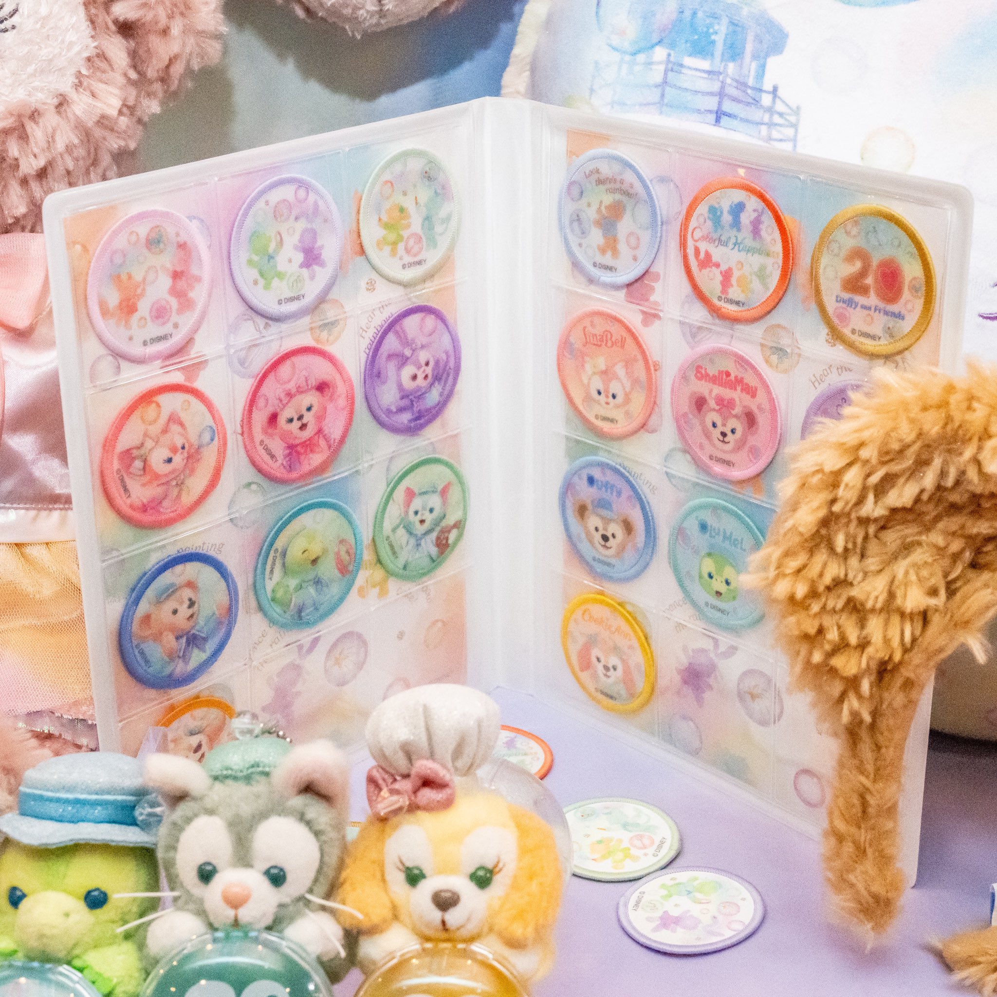 ダッフィー＆フレンズ20周年カラフルハピネスワッペンセット