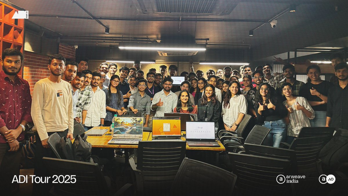 Gauravwagh7975's tweet image. Touch the Grass 🌱 – ADI Tour
Web3 IRL. Real builders, real bytes.
– Dum-dum icebreaker 
– Arweave hacker houses 
– #DecentralizedStorage workshops
– Code, convos &amp;amp; food 
– Mod: @solanki_haard @arweaveindia