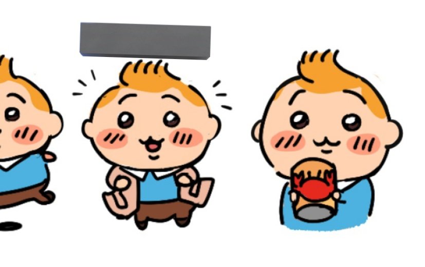 tintin as chiikawa from last year june