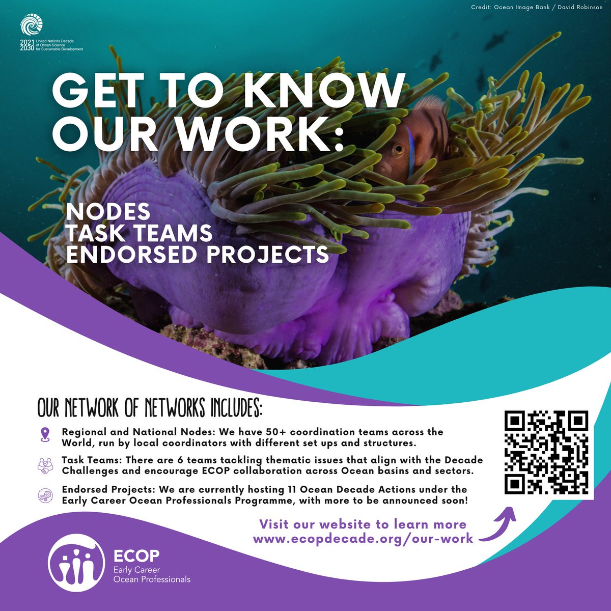 Early Career Ocean Professionals (@oceandecadeecop) on Twitter photo The ECOP Programme continues to expand!
This week we have some exciting announcements about new teams, themes and projects under our <a href="/UNOceanDecade/">UN Ocean Decade</a> Programme.
Learn more about our existing Nodes, Task Teams and Endorsed Projects:: ecopdecade.org/our-work The ECOP Programme continues to expand!
This week we have some exciting announcements about new teams, themes and projects under our <a href="/UNOceanDecade/">UN Ocean Decade</a> Programme.
Learn more about our existing Nodes, Task Teams and Endorsed Projects:: ecopdecade.org/our-work