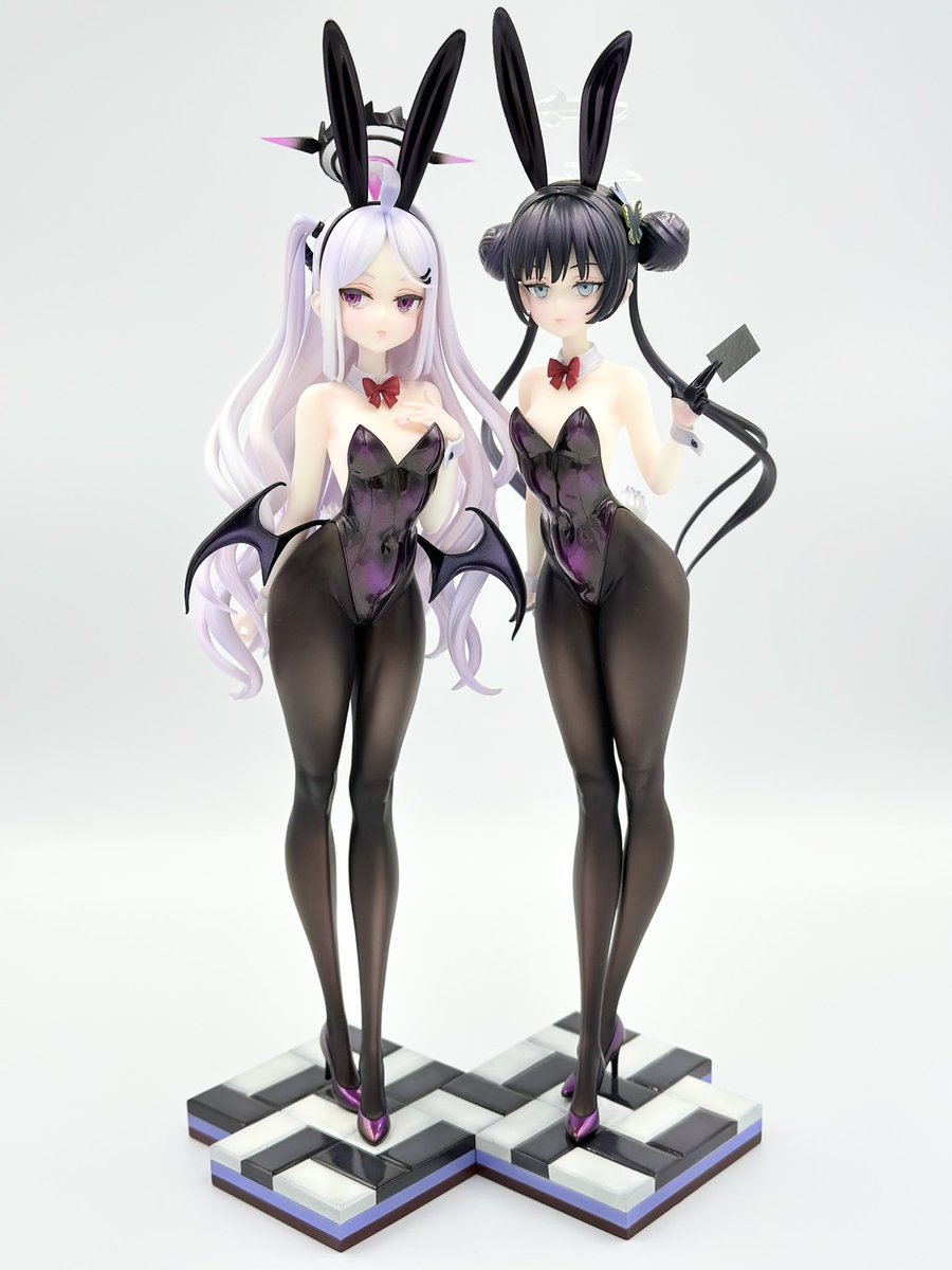 空崎ヒナ＆竜華キサキ バニーver.完成 原型:しびしび様(@JesuCB_