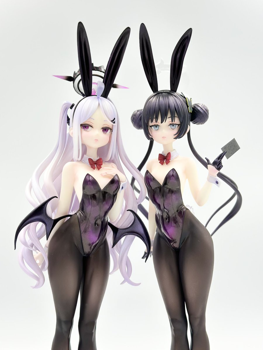 空崎ヒナ＆竜華キサキ バニーver.完成 原型:しびしび様(@JesuCB_
