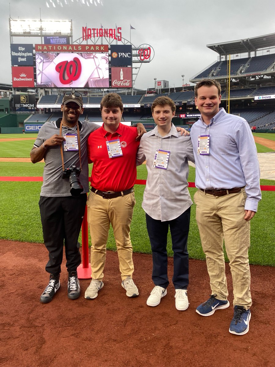 The Shirley Povich Center for Sports Journalism (@povichcenter) on Twitter photo Students from <a href="/ProfBlackistone/">Kevin B. Blackistone</a>'s sports reporting class covered Sunday's Nationals-Diamondbacks game on deadline.
Thanks to the <a href="/Nationals/">Washington Nationals</a>' communications team for their support of student journalism! Students from <a href="/ProfBlackistone/">Kevin B. Blackistone</a>'s sports reporting class covered Sunday's Nationals-Diamondbacks game on deadline.
Thanks to the <a href="/Nationals/">Washington Nationals</a>' communications team for their support of student journalism!