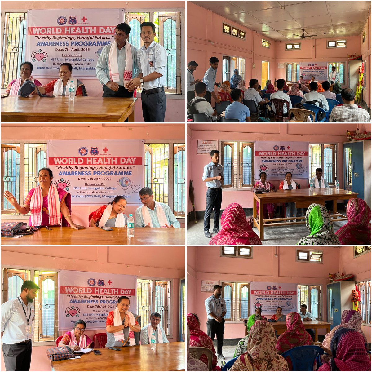 Goutamdeka0's tweet photo. Today, we successfully conducted a Health Awareness Programme on the occasion of World Health Day at Bandia Village. Heartfelt thanks to everyone🙏
@_NSSIndia @nss_rdguwahati @DrRanjanKrKaka1 @GorlosaNandita @YASMinistry @mybharatgov #NSS #WorldHealthDay2025 #worldhelthday https://t.co/jWcCp845i4