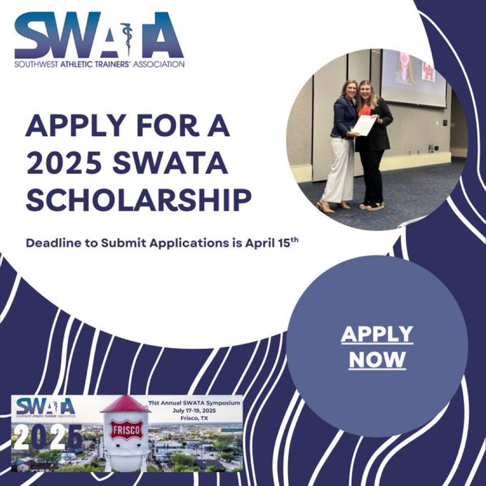 There’s still time to apply for a SWATA Scholarship! The SWATA Scholarship Committee is currently accepting applications for the 2025 SWATA scholarships. Deadline to submit applications Is April 15th. Apply Today! swata.org/scholarships/