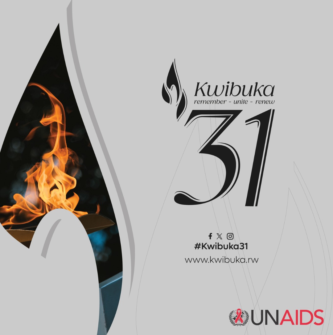 UNAIDS Rwanda (@unaidsrwanda) on Twitter photo Today, <a href="/UNAIDSRwanda/">UNAIDS Rwanda</a> stands alongside Rwandans, the <a href="/UN/">United Nations</a> and the world in the 31st commemoration of the 1994 Genocide against the Tutsi.
We pay tribute to the victims, stand in solidarity with survivors and honor their strength.
Remember, unite, renew. #Kwibuka31 Today, <a href="/UNAIDSRwanda/">UNAIDS Rwanda</a> stands alongside Rwandans, the <a href="/UN/">United Nations</a> and the world in the 31st commemoration of the 1994 Genocide against the Tutsi.
We pay tribute to the victims, stand in solidarity with survivors and honor their strength.
Remember, unite, renew. #Kwibuka31
