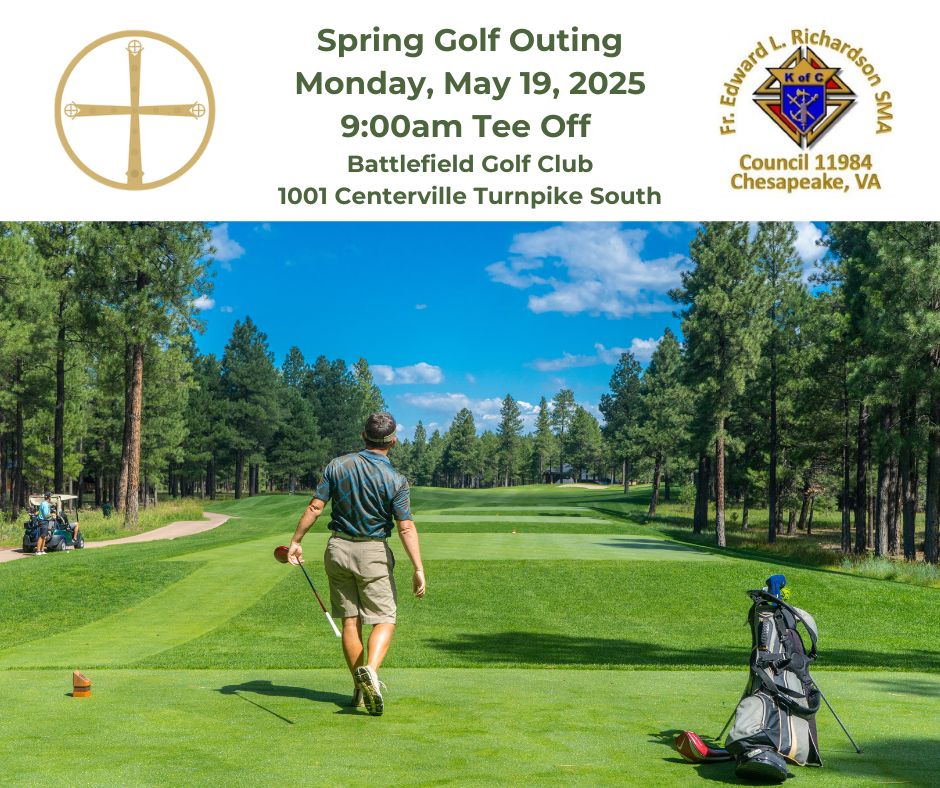 ststephenmartyr (@ststephenmrcc) on Twitter photo Calling all golfers!!! A wonderful day has been planned. Please join the Knights of Columbus Council 11984 for their annual Spring Golf Outing. Contact Jon Rix at jonerix@aol.com if you have any questions. Calling all golfers!!! A wonderful day has been planned. Please join the Knights of Columbus Council 11984 for their annual Spring Golf Outing. Contact Jon Rix at jonerix@aol.com if you have any questions.