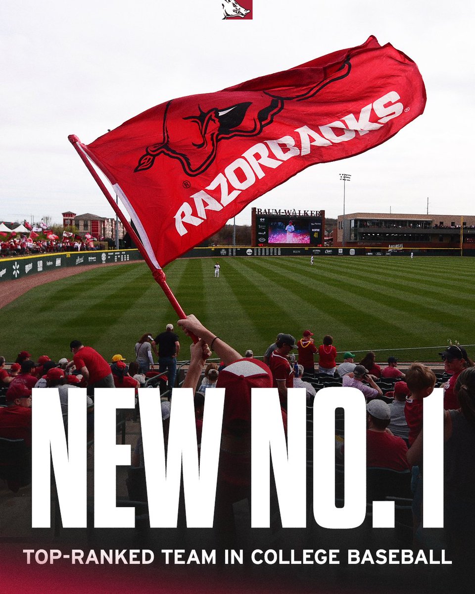 Not a bad way to start the week, eh <a href="/RazorbackBSB/">Arkansas Baseball</a>?