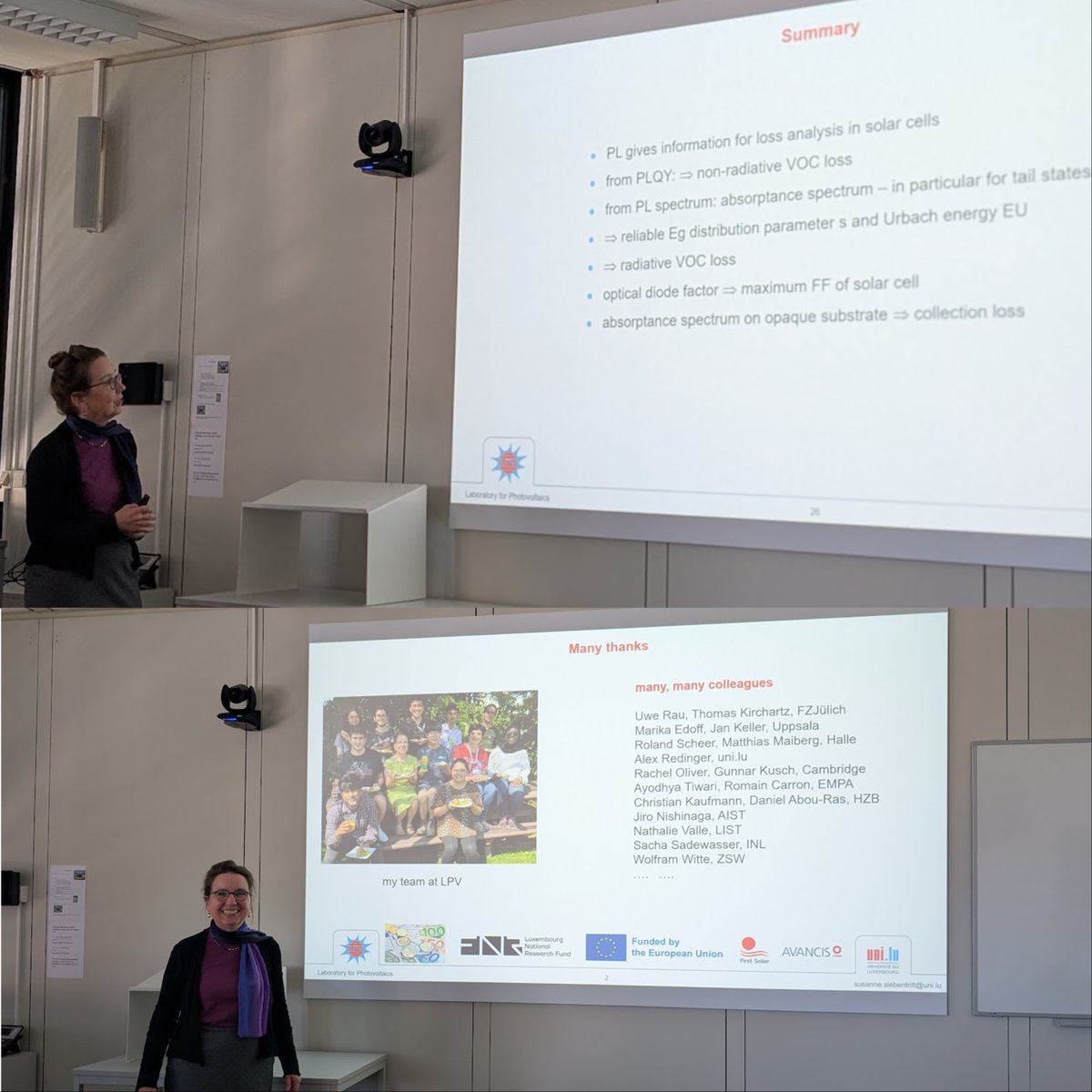 SalibaLab (@salibalab) on Twitter photo 🌞Huge thanks to Prof. Susanne Siebentritt (<a href="/uni_lu/">uni.lu</a>) for her brilliant Solar Cells #Master_Class on PL-based characterization!🔬
A deep dive into understanding losses in #CIGS & #perovskite solar cells through photoluminescence—super insightful!
<a href="/Uni_Stuttgart/">Uni Stuttgart</a> <a href="/fz_juelich/">Forschungszentrum Jülich | @fzj@social.fz-juelich</a> 🌞Huge thanks to Prof. Susanne Siebentritt (<a href="/uni_lu/">uni.lu</a>) for her brilliant Solar Cells #Master_Class on PL-based characterization!🔬
A deep dive into understanding losses in #CIGS & #perovskite solar cells through photoluminescence—super insightful!
<a href="/Uni_Stuttgart/">Uni Stuttgart</a> <a href="/fz_juelich/">Forschungszentrum Jülich | @fzj@social.fz-juelich</a>