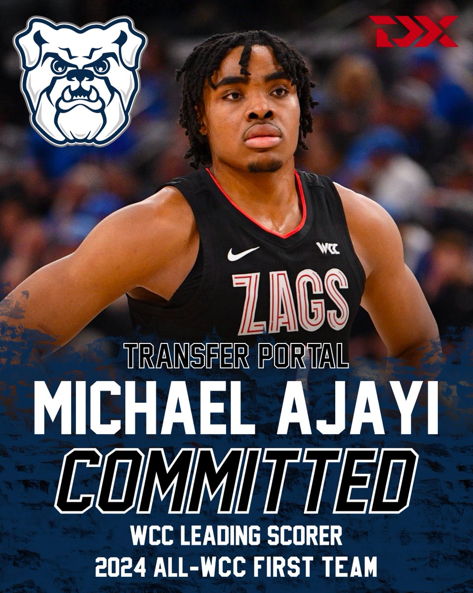 NEWS: Gonzaga transfer Michael Ajayi has committed to Butler, CAA Basketball's NIL Division told ESPN. Ajayi transferred to the Zags after a standout season at Pepperdine in 2023-24, being named First-Team All-Conference after leading the WCC in scoring.