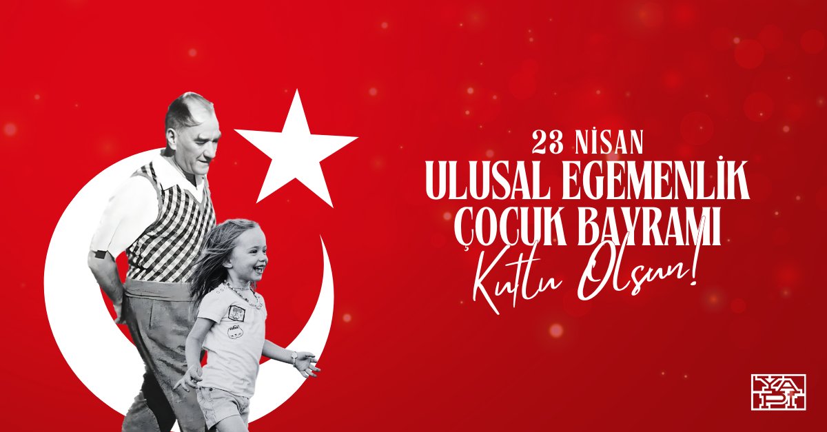 Egemenliğin kayıtsız şartsız millete ait olduğu bu özel günde, tüm çocukların mutluluğu ve barışı için umut dolu bir gelecek diliyoruz.

23 Nisan Ulusal Egemenlik ve Çocuk Bayramı kutlu olsun!

#YapıMerkezi #23Nisan #UlusalEgemenlikveÇocukBayramı