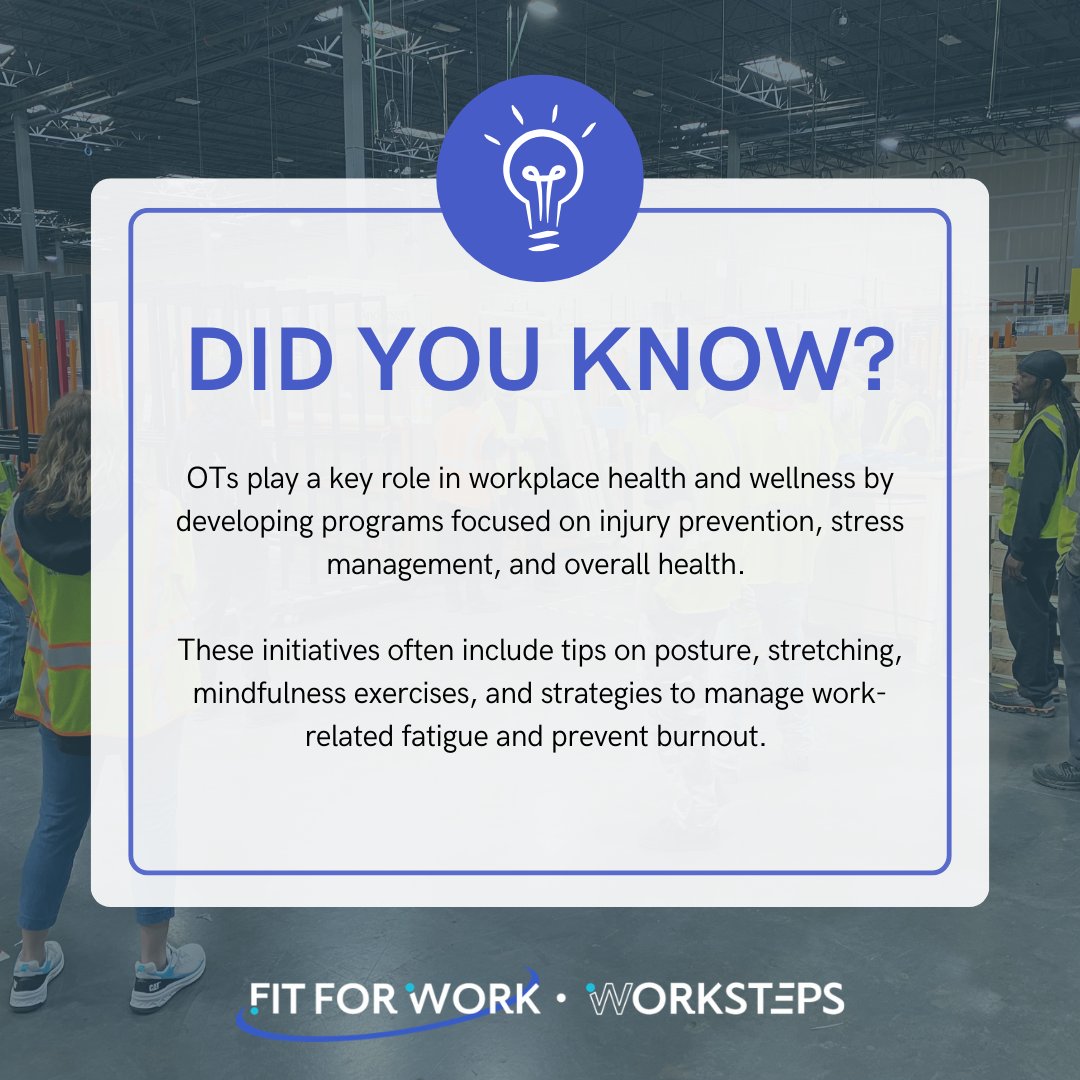 April is Occupational Therapy Month, and we’re excited to highlight the incredible work of Occupational Therapists at Fit For Work! We’re shining a spotlight on the vital role OTs play in improving lives by sharing a few facts about OTs that you might not know. #OTmonth