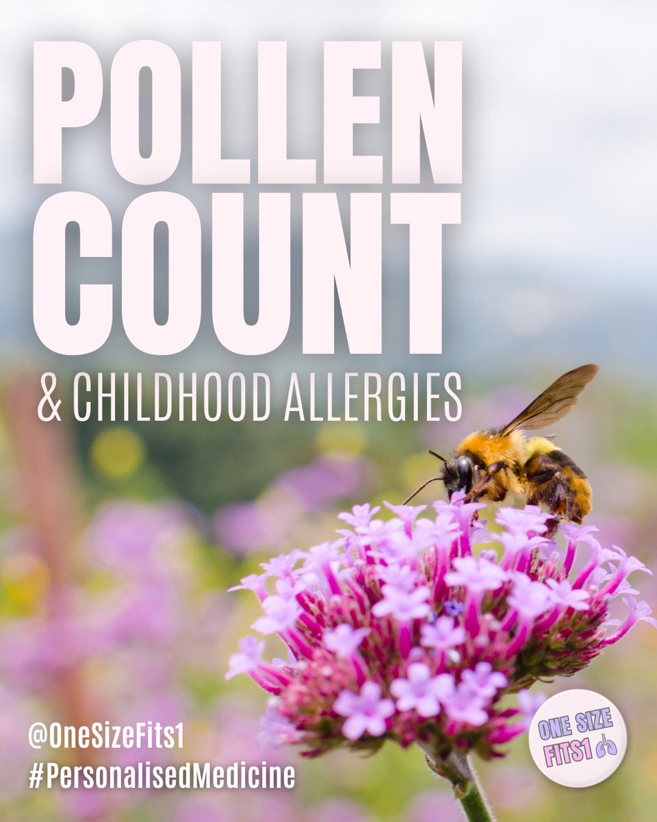 onesizefits1's tweet photo. The pollen count shows how much pollen is in the air each day. For children with allergies, high pollen days can trigger symptoms. 
A simple skin prick test can identify which pollens your child reacts to—helping tailor care. That’s personalised medicine in action!✨ https://t.co/704ftr8M3f