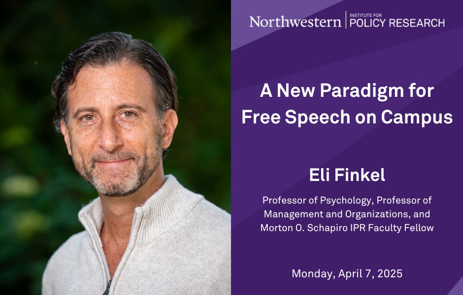Institute for Policy Research at Northwestern (@ipratnu) on Twitter photo Join us in Chambers Hall today at noon for a talk by <a href="/EliJFinkel/">Eli Finkel</a> on "A New Paradigm for Free Speech on Campus." spr.ly/6012FWUBG Join us in Chambers Hall today at noon for a talk by <a href="/EliJFinkel/">Eli Finkel</a> on "A New Paradigm for Free Speech on Campus." spr.ly/6012FWUBG