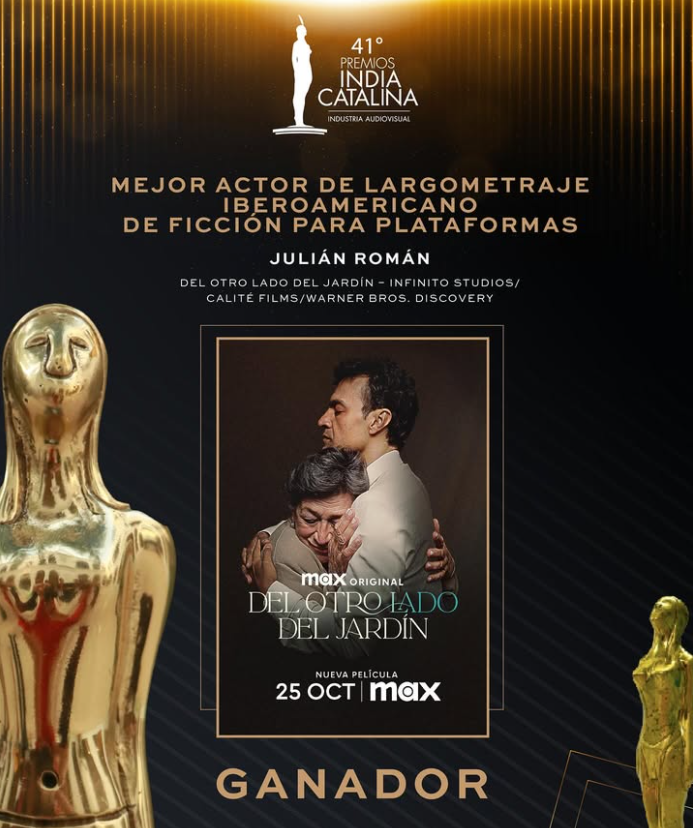 F_Rendons's tweet photo. Nuestra #DelOtroLadoDelJardín se llevó todos los premios a los que estaba nominada en los @PremiosIndia:
🎞️ Mejor Largometraje Iberoamericano de Ficción
🎞️ Mejor Actriz de Largometraje - Vicky Hernández
🎞️ Mejor Actor de Largometraje - Julián Román
¡Muchas felicidades a todos! https://t.co/ZRw25jyBT6
