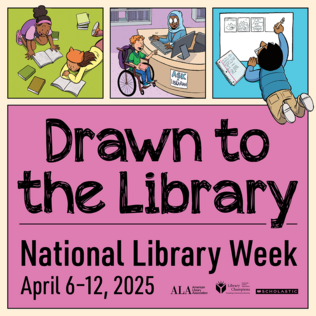 This is National Library Week! Visit KCPL this week and bring friends or family along, encourage a friend to get a library card, or just drop by for a visit. We'd love to see you!