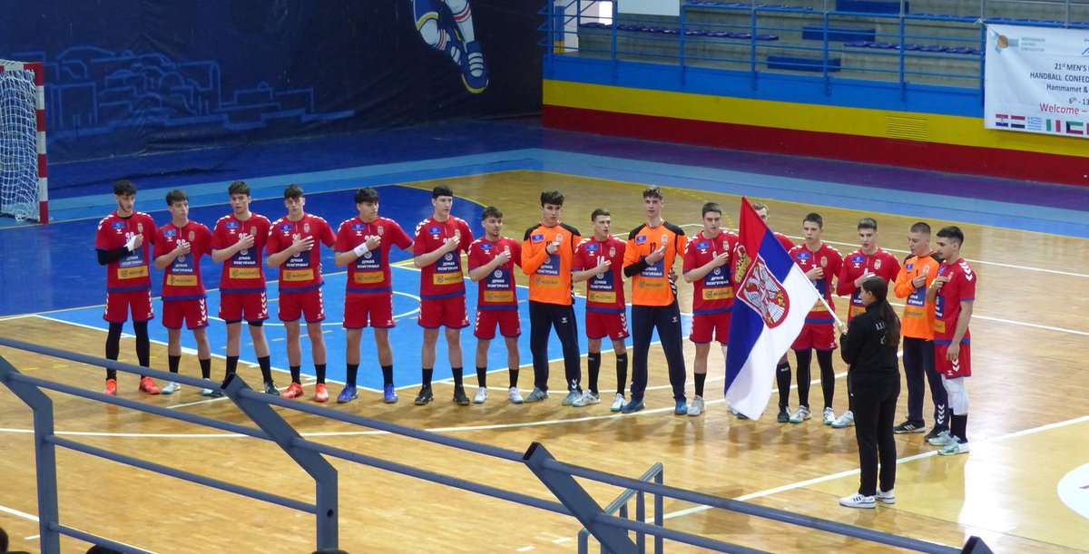 rssrbije's tweet photo. 🤾🏻‍♂️| PIONIRI POBEDOM NAD RUMUNIJOM STARTOVALI PRVENSTVO MEDITERANA

Izabranici Miodraga Kažića slavili su rezultatom 25:16, a najefikasniji u redovima Srbije bio je Filip Stanojlović sa sedam postignutih golova. 👏

📸 HF TUNISIA

#rssrbije #serbianhandball https://t.co/1IdBgBCPnR