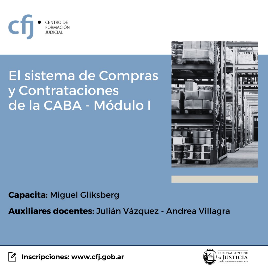 Hoy El sistema de Compras y Contrataciones de la CABA - Módulo I. Consulta más información en bit.ly/comprascfjmodu…