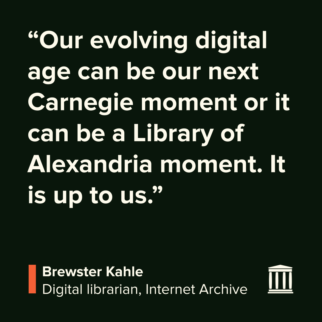 internetarchive's tweet photo. This #NationalLibraryWeek, we're celebrating the power of libraries to endure—even in the face of unprecedented challenges.

In our latest Vanishing Culture essay, @brewster_kahle shares why preserving the library system matters now more than ever: https://t.co/vlUAPi1ZhV https://t.co/vVriU8iA7s