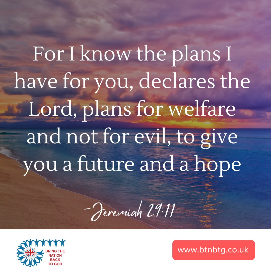 BTNBTG's tweet photo. God’s plans for us are filled with hope, peace, and a bright future. 
 Trust in His perfect timing and purpose- He is guiding you every step of the way.

#GodHasAPlan #Jeremiah2911 #HopeInChrist #BTNBTG https://t.co/nT4JbJ9DEp