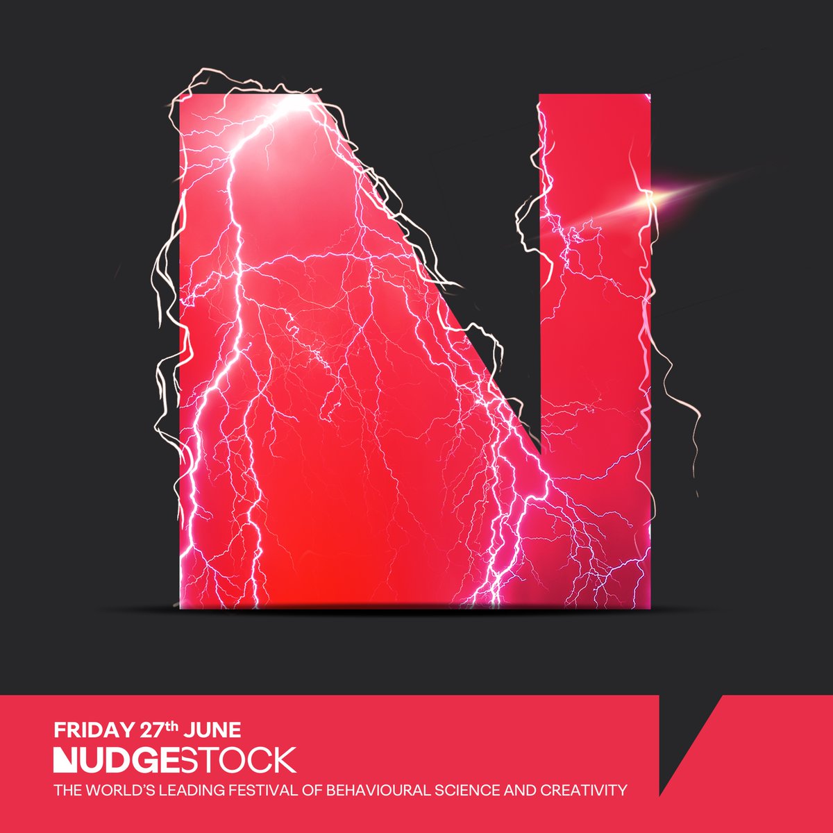 The theme for #Nudgestock2025 is here: POWER ⚡

This year, we’re deconstructing power in all its forms—from individuals to institutions, creative sparks to destructive forces.

🎟️ Tickets available now! Don’t miss out 👉 
eventbrite.co.uk/e/nudgestock-2…