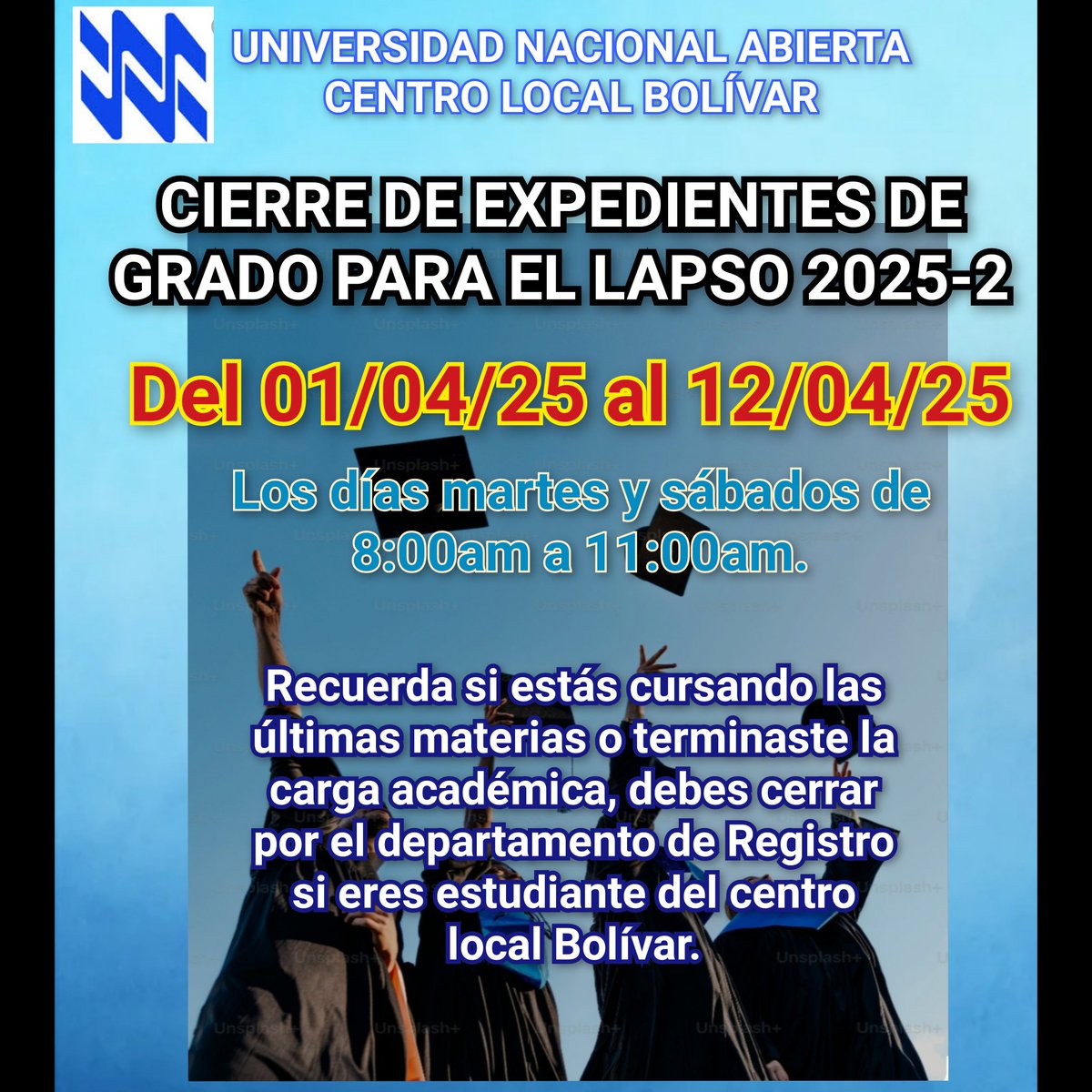 Atención estudiantes regulares! 👇🏼