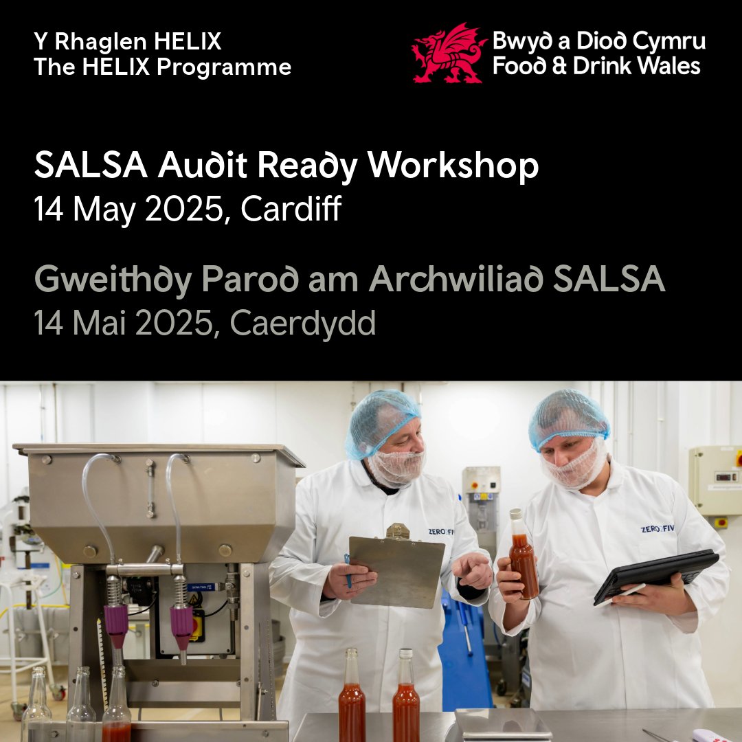Our SALSA audit ready workshop is ideal for food and drink manufacturers who are looking to obtain SALSA certification or maintain existing SALSA certification.

📅 Wednesday 14 May, 9:30am

Register your free place today: eventbrite.co.uk/e/salsa-audit-…
