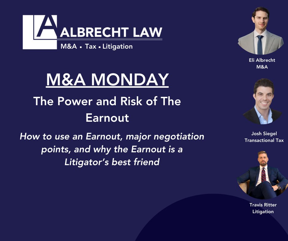 M&amp;A Monday: The Power and Risk of the Earnout

Many PE and Independent Sponsor deals use an Earnout (many Searcher deals funded by SBA 7a debt have forgivable Notes). Earnouts are not allowed in SBA 7a funded deals (for a deep dive into the mechanics of forgivable notes see