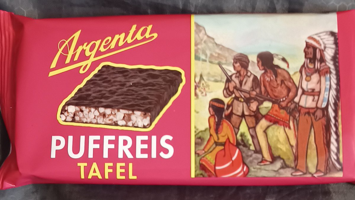 Nativ Americans puffed Rice bar .Bei uns hieß die "Chingachgook-Tafel" Scheiss auf Sitzhasen