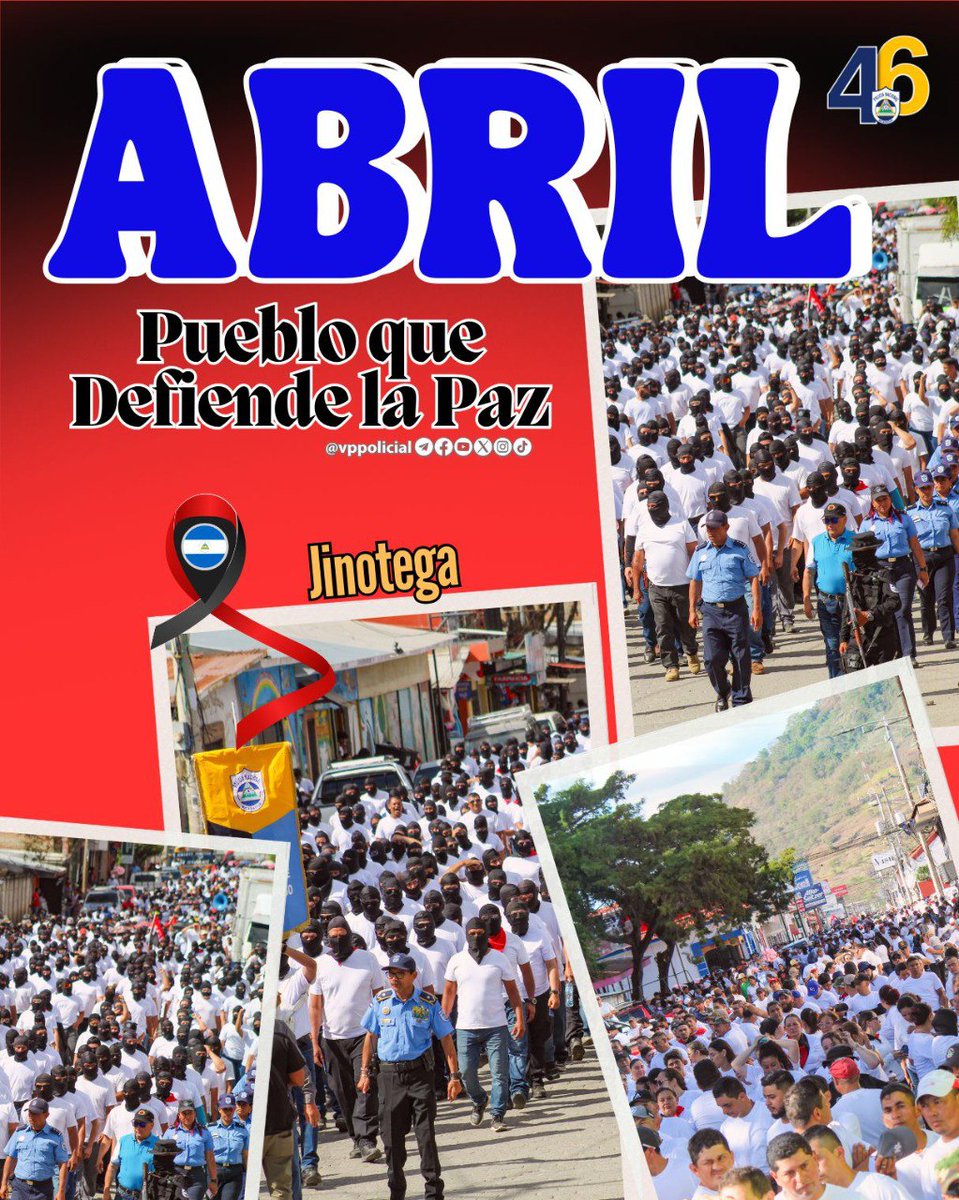 #Nicaragua 

🌞 Somos de un pueblo valiente que ama la Paz, por eso defendemos esta Paz que venimos construyendo en nuestra 🇳🇮 libre y Bendita 🔴⚫️

¿Y vos como defendés  la Paz en tu pueblo? 

#JuntoALaComunidad