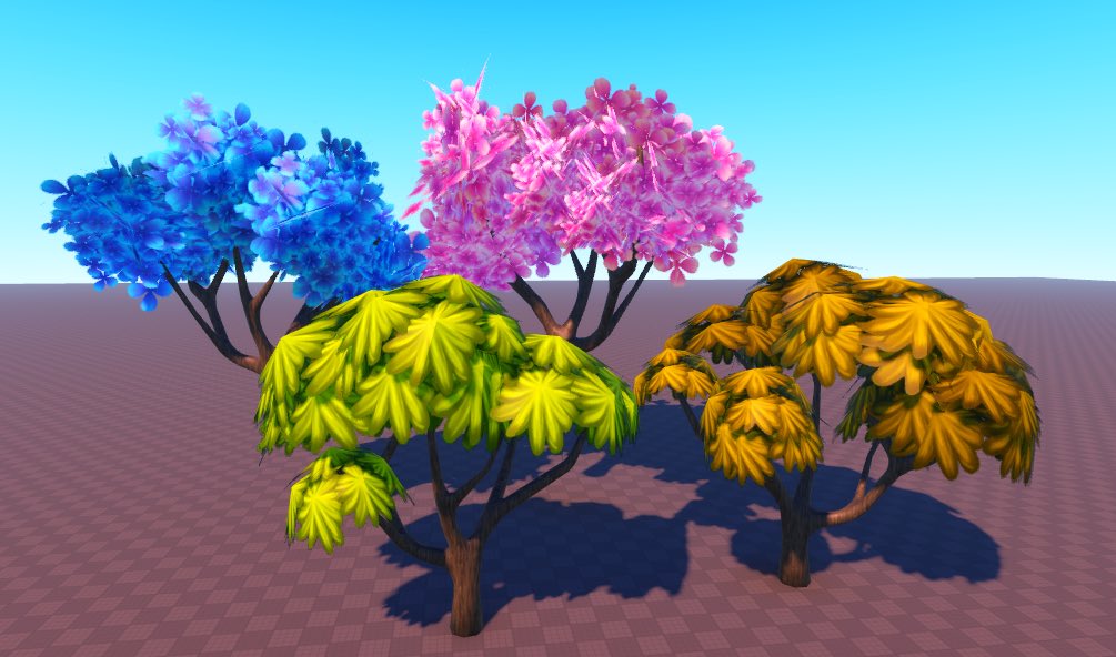 1cyQuest's tweet image. Made some more hand painted nature assets!

#Roblox #RobloxDev #RobloxBuilder