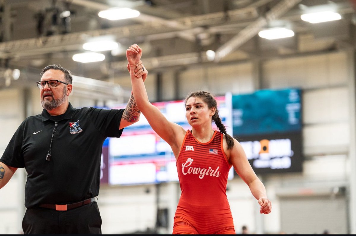 TheLowSingle's tweet image. Cowgirl Wrestling’s first All American, Kaiulani Garcia! 4th place finish at Nationals. 🤠🤼‍♀️ 

The first in program history of many under @IzzakOlejnik and @GaryTraub8! 

📸: Bailey Schmitz