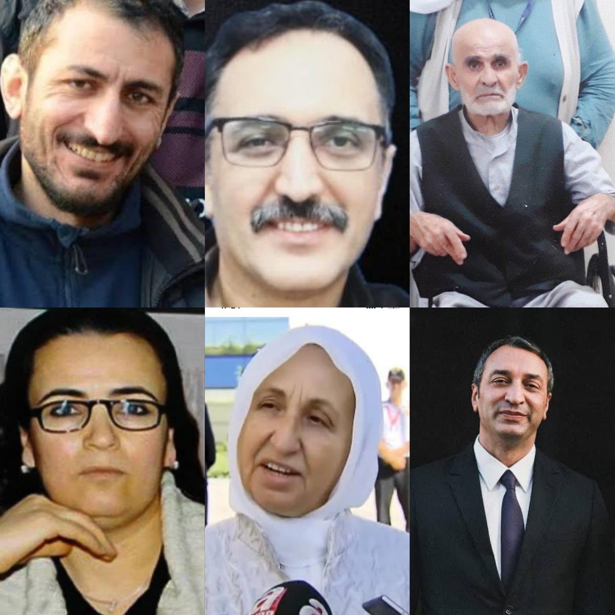 Soydan Akay, Fatma Tokmak, Sıddık Güler, Melek İpek,Uğur Ok, Mahir Polat ve daha çok sayıda mahpus. Hasta mahpus hepsi. Aynı kararlılıkla talep etmek gerekiyor. Aksi hukuk vicdanına aykırı! #hastamahpuslarserbestbırakılsın