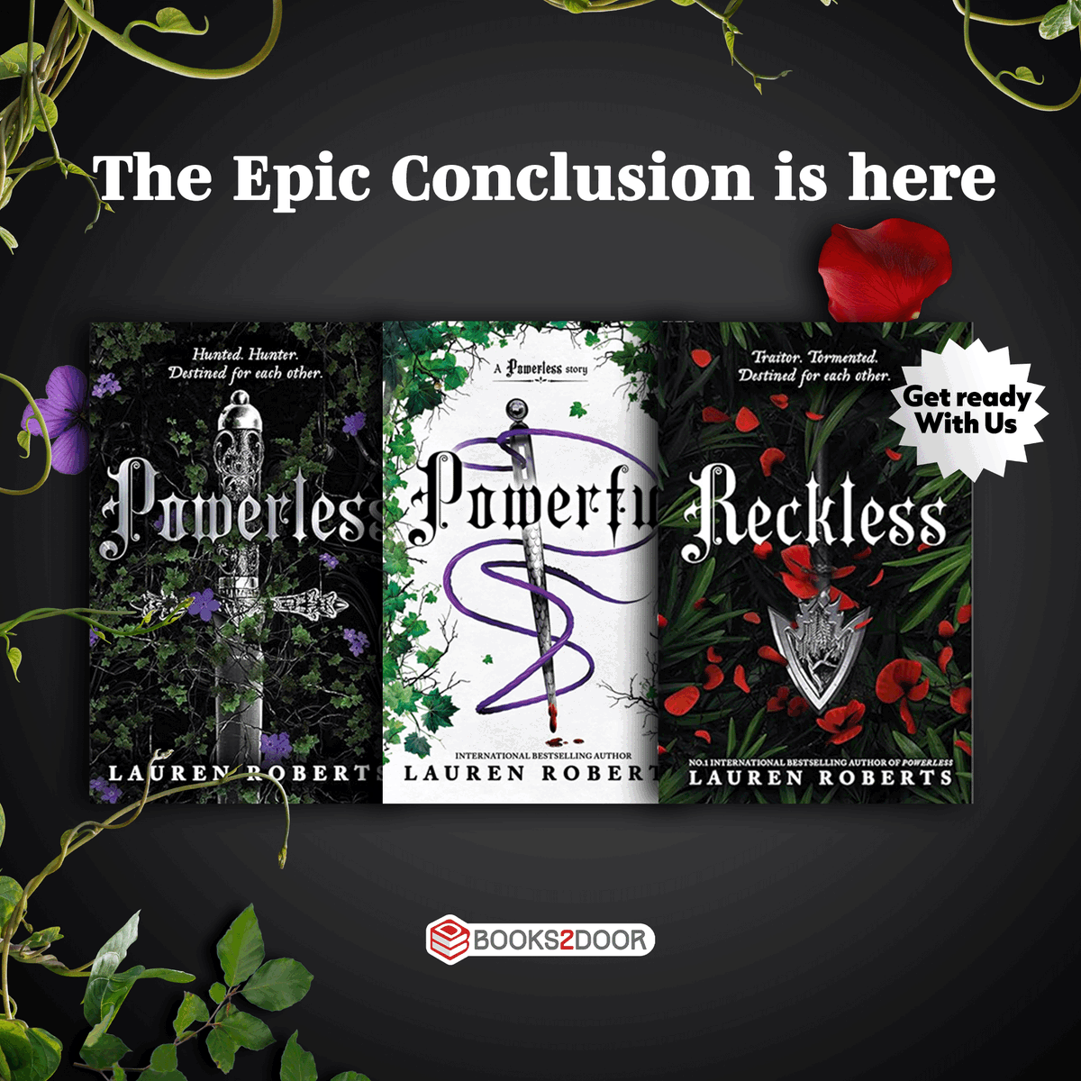 Books2DoorUK's tweet image. Calling all romantasy lovers!  If you haven’t read the viral Powerless Trilogy by Lauren Roberts yet, WHAT are you doing?! 🤯✨

Grab your copy at: books2door.com/products/the-p…. Selling fast!-hurry before it's gone! #Powerless #PowerlessTrilogy #LaurenRoberts #Romantasy  #Books2Door