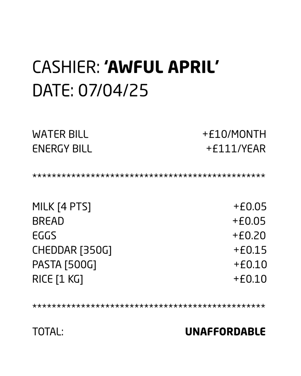 CityHarvest_LDN's tweet photo. ‘Awful April’ - what’s happening to your weekly/monthly/yearly outgoings? March 2024 vs. March 2025 🧾
Need help keeping on top of price changes?
Check out @Food_Foundation ‘Food Prices Tracking’: https://t.co/QYPr4CkCRn
#inflation #awfulapril https://t.co/IVoLVwMP1Z