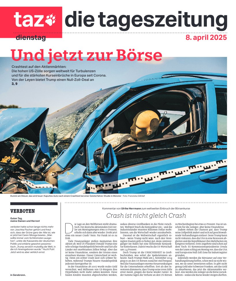 #tazeins ohne Panik <a href="/tazgezwitscher/">taz</a>