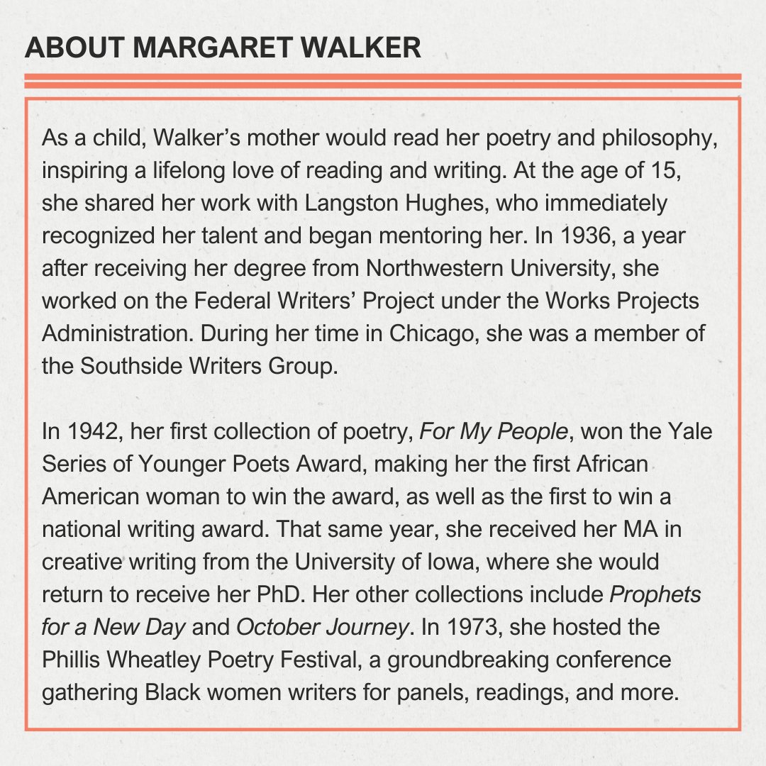 Margaret Walker Center tweet media