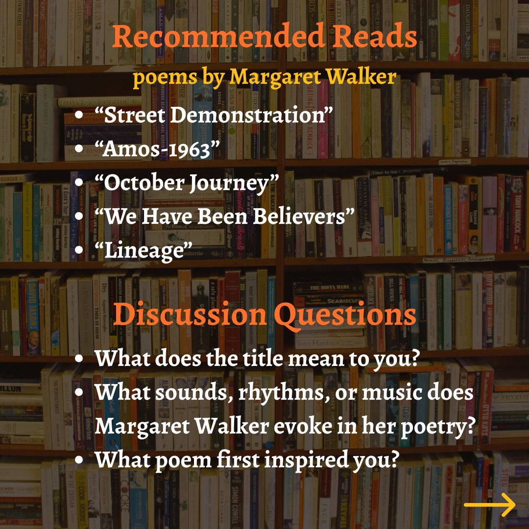 Welcome to our 1st #NationalPoetryMonth edition of #WalkerWeeklyWisdom! Today, we highlight the poetry of our founder, Margaret Walker Alexander.

Don't forget to explore Margaret Walker's manuscripts, journals, and letters in our digital archive: cdm17311.contentdm.oclc.org