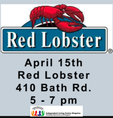 Just a reminder that Diner's Club will be gathering at Red Lobster on April 15th at 5pm.  If you would like to attend please RSVP neil@ilckingston.com or call 613-542-8353 so I can reserve your spot.  Hope to see you there.